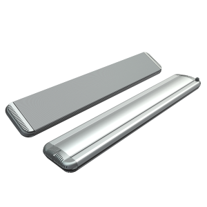 Mo-El Heatstrip 1500 Watt terrasverwarming / winkelverwarming / loodsverwarming Hot-Top Zilver