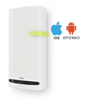 Tesy Smart Design boiler BelliSlimo Cloud 80,  65 Liter met Eco Smart Mode