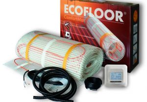 Elektrische vloerverwarming voor badkamers met thermostaat, comfortabele vloerverwarming 50 cm breed