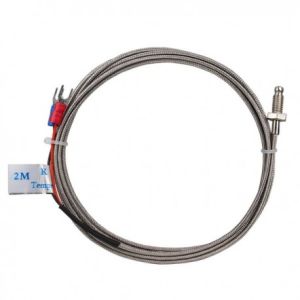 K sensor draadeind, 400cm FEP, kous omwikkeld, 2 draads