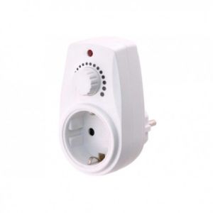 Plugin dimmer 150W, geschikt voor randaarde stopkontakten
