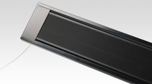 1000W Powerheater zwart gepoedercoated 230V geschikt als terrasheater, fenix ecosun