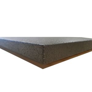300W Premium infrarood korrel verwarmingspaneel, 595x595, in RAL 7039, 7017, 3002, 9005 of 7047 inclusief isolatie