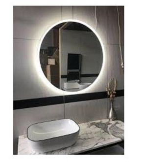 SCHLOSS ronde 60cm spiegel met LED verlichting en anticondenverwarming in zichtveld
