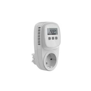 plugin thermostaat pompschakelaar TC500 GS met randaarde of penaarde, externe en ruimte sensor