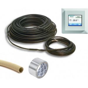 Vloerverwarming 540 watt 6mm kabel, incl elektronische klokthermostaat MCD5 en installatiemateriaal (ca. 3,5 m? bijverwarming)