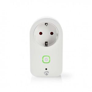 Wifi socket 16A, randaarde, vermogensmeting 230Vac, tuya compatible