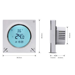 Durensa Vloerverwarming thermostaat |inbouw | WIFI | Tuya