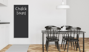 Ecaros Zwart Satijn Glas Paneel 600 Watt 60 x 90 CM |  Infrarood verwarmingspaneel / krijtbord