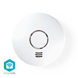 WI-FI Smart Rookmelder | Batterij Gevoed | Levenscyclus sensor: 10 Jaar | EN14604 | Met pauzeknop | Maximale levensduur batterij: 2 Jaar | Android & iOS | 85 dB | Wit