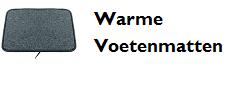 Warme voetenmatten